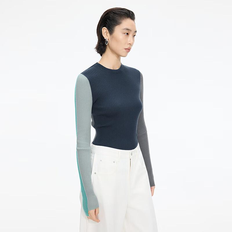 JNBY Women's 100% Wool Slim-Fit Pullover Sweater