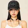 Cotton Baseball Cap With Embroidered Clover Pattern Adjustable Sun Protection Casual For Spring Autumn
