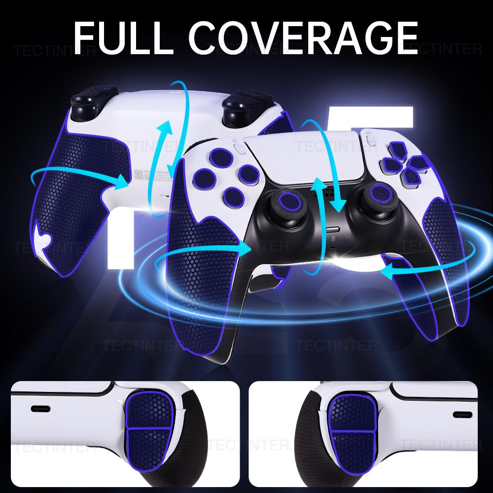 Schutzaufkleber für PS5 Controller Gamepads Griff Haut Anti-Rutsch Staubdichter Aufkleber für PlayStation 5 Spielzubehör