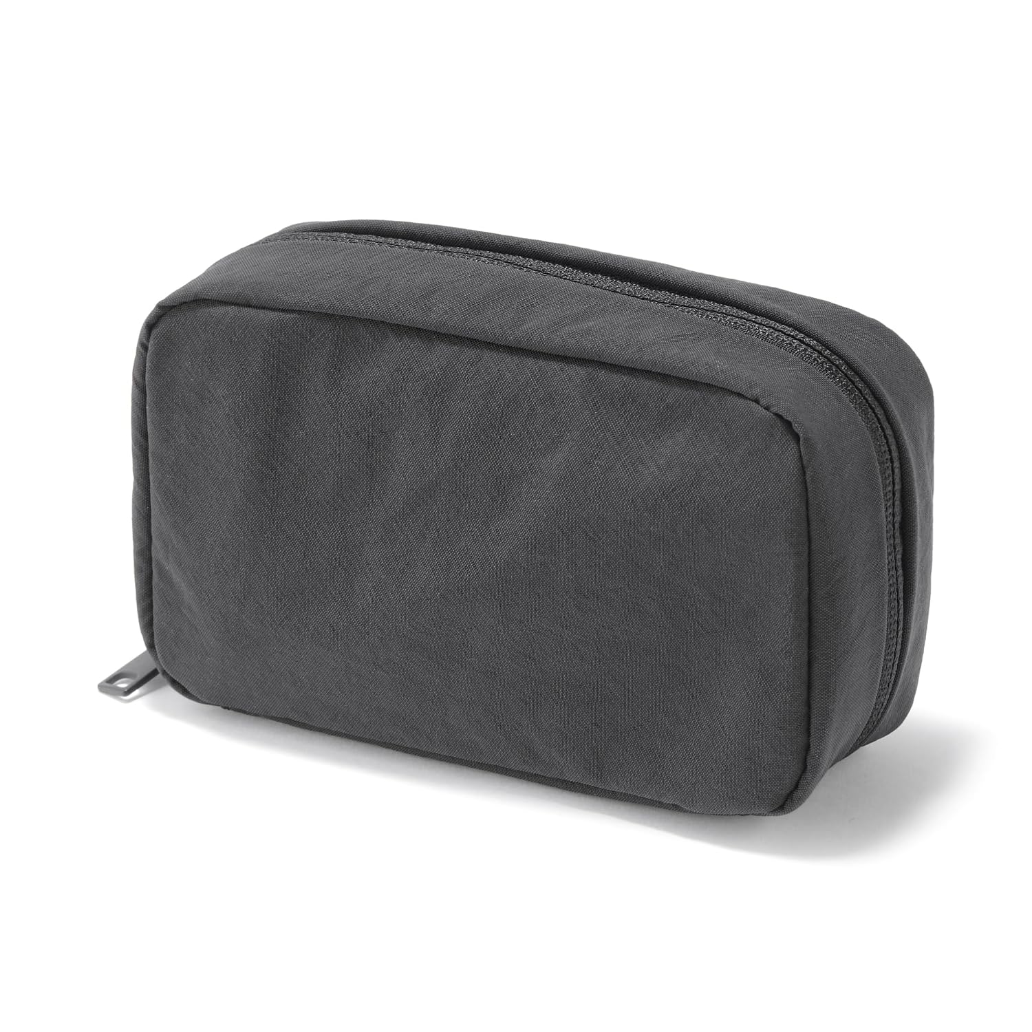 Muji Wrinkle Nylon Large Opening Pouch M
