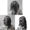 Horror Latex Zombie Mask With White Hair For Halloween Costume And Haunted House Decor