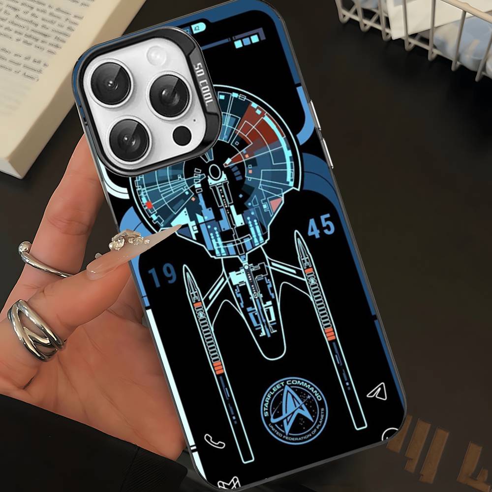 

Classic Series S-Star T-Trek Phone Case For IPhone 17 Air 16 15 14 13 12 11 Pro Max Color Hard Cover iPhone 15pro max