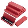 10 stuks Rechthoekige Kartonnen Pennen Opbergdozen met Magnetisch Klepdeksel Pennen Cadeau Doosje met Fluweel Binnenkant Donkerrood 17x5.25x2.45cm