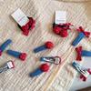New Baby Denim Love Bow Hairpin Hairband Children's Side Bangs BB Pinch Rubber Headwear Girls Kids Hair Accessories