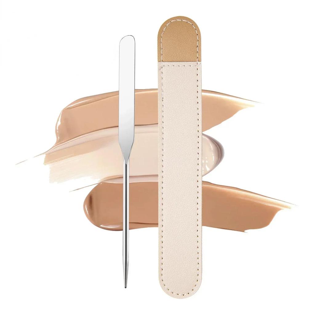 Foundation Shovel Color Bar Stainless Steel Liquid Foundation Scraper Double-headed Foundation Mask Scraping Board Cosmetic Tool