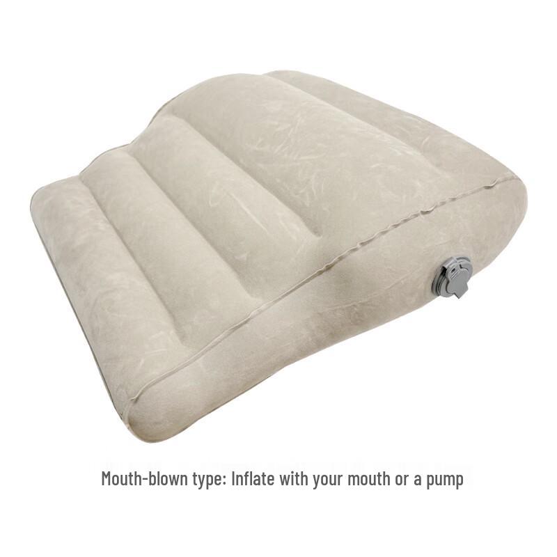 

Flocked Inflatable Lumbar Support Pillow