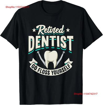 Funny Retired Dentist Go Floss Yourself Design T Shirt  Vintage Washed Stylish Soft Homme Unisex Fashion Streetwear Graphic