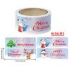 250Pcs/Roll Merry Christmas Stickers For Gifts Decorative Envelope Seal Stickers For Holiday Cards Present Box Party Favors