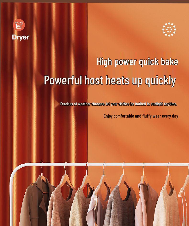 Multifunctional Warm Air Dryer for Shoes, Clothes, and Mite Removal