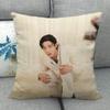 Custom ROWOON Pillowcase Wedding Decorative Cotton Linen Pillow Case For Home PillowCover 45X45(One Sides)