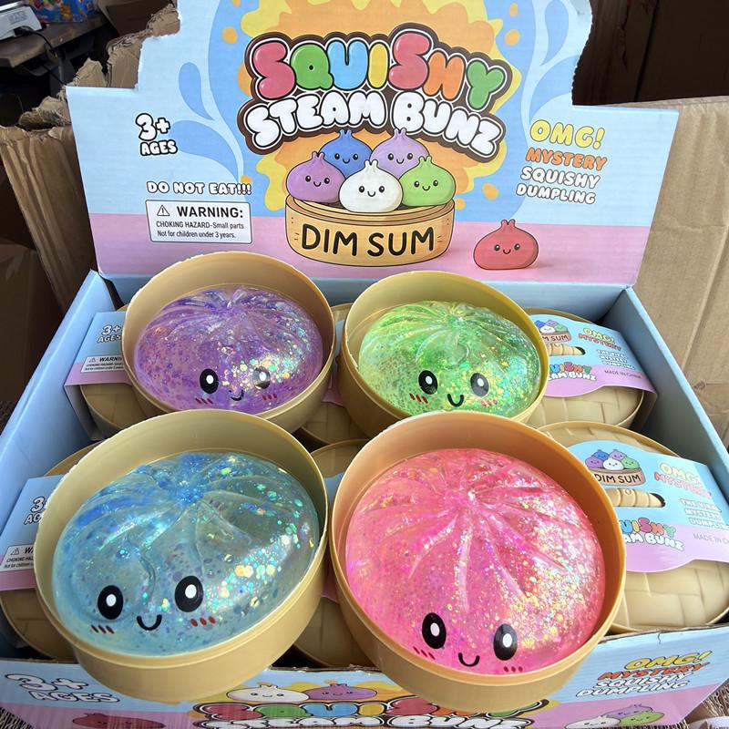 Internet Famous Slow Rebound Steamed Bun Stress Relief Squeeze Toy for Adults - Creative and Funny Decompression Tool