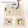 Magnetic Wooden Minesweeper & Ludo Puzzle Toy for Early Childhood Development