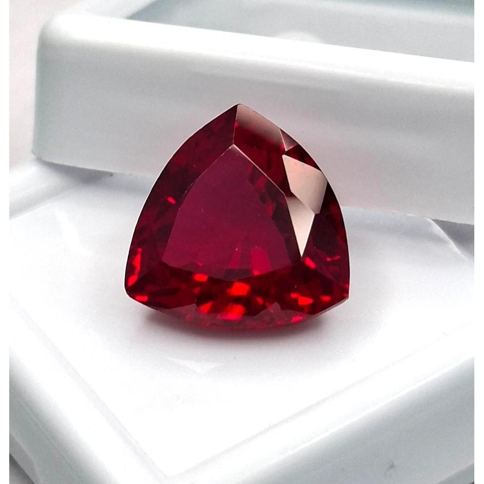 Stunning Mozambiqe Red Ruby Natural Trillion Cut 8-10 Ct Certified Gemstone