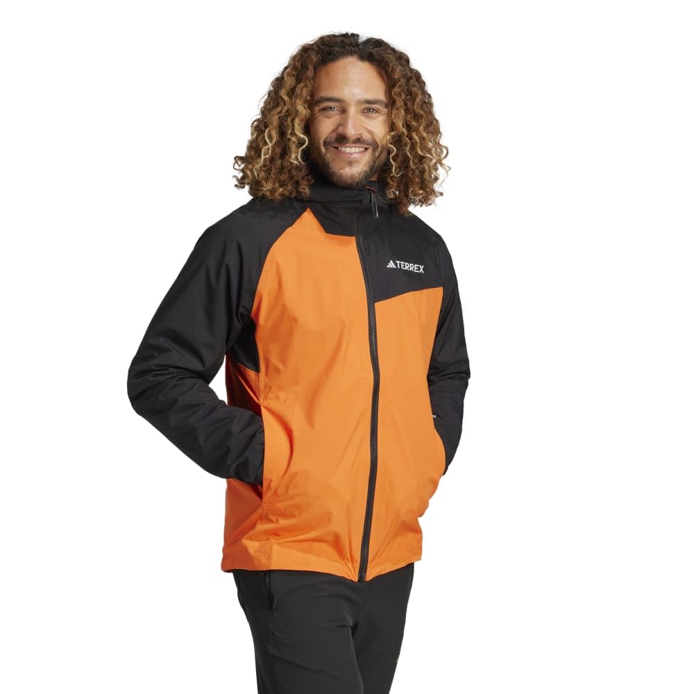 Softshell Terrex Multi Rdy Jacket HAU46 [Adidas] 2-Layer Rain. Men's Semi-Impact Orange/Black (IW8883) J/M