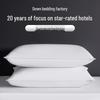 Luxury 95% White Goose Down Neck Support Pillow