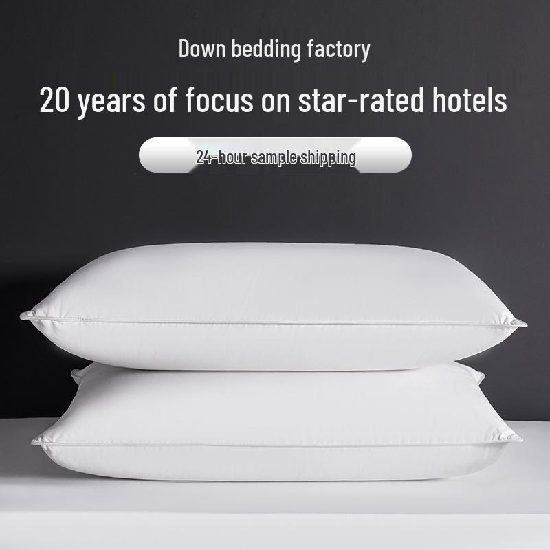 Luxury 95% White Goose Down Neck Support Pillow
