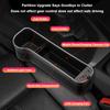 Car Seat Organizer Front Seat Auto Console Side Car Organizer With Partition Design Double USB Ports Microfiber Leather Car Gap