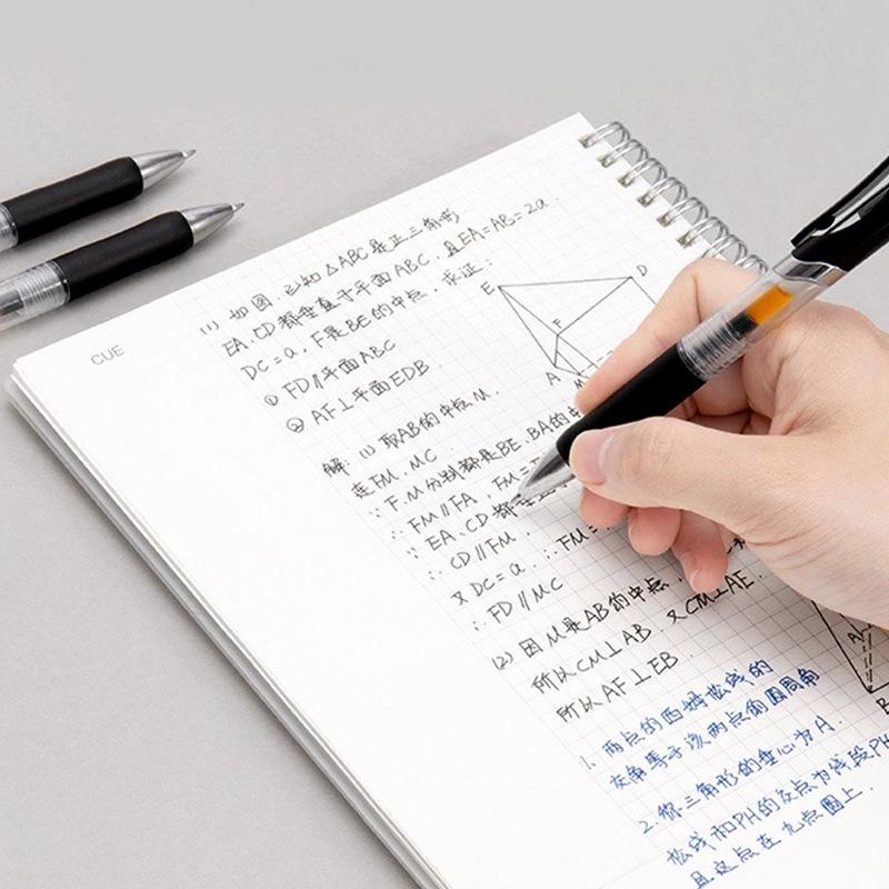 K35 Click Neutral Pen: Large Capacity Black, Red, Blue Bullet Tip Signature Pen - Ideal for Doctors and Students.