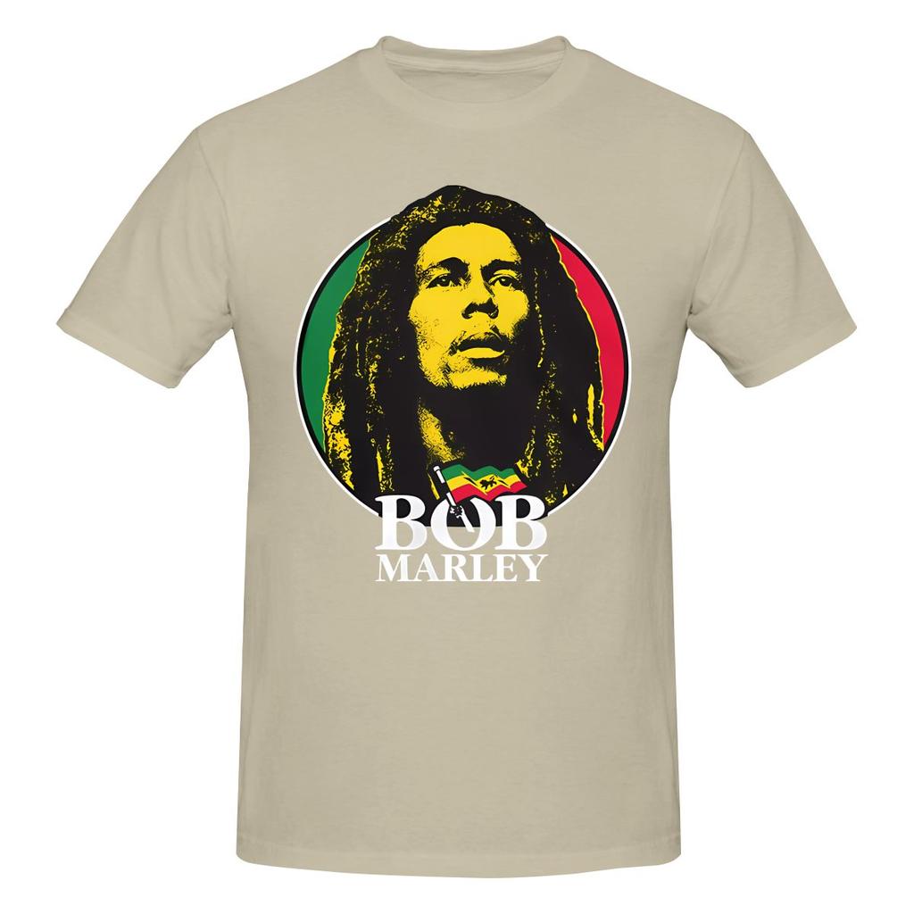 Bob Marley Graphic Japanese Fresh Tshirt Urban Casual Inner Layer For Spring And Autumn Tshirt