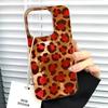 Korean Fashion Pink Leopard Print Phone Case for iphone 17 Air 16 15 14 13 11 12 Pro Max 7 8 Plus X XS XR SE 2022 2020 16e Cover