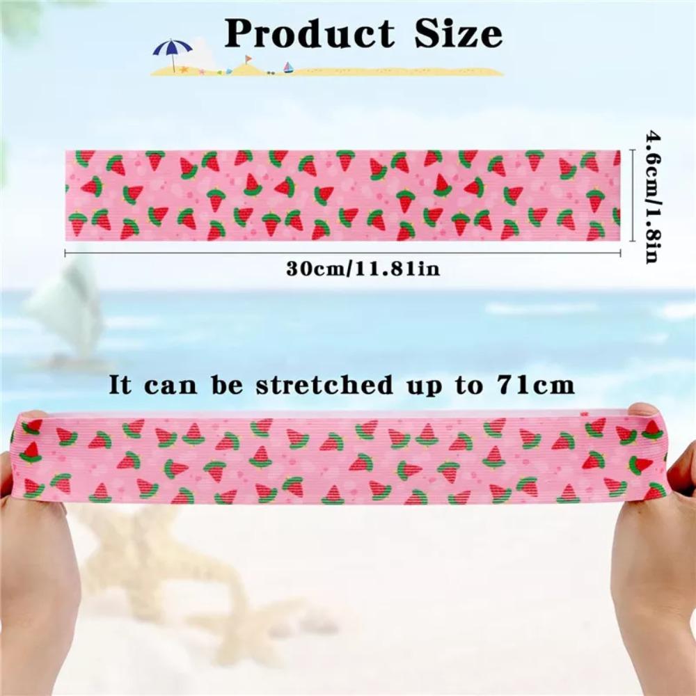 1/8Pcs Windproof Sunbed Strap Colorful Beach Towel Holder Elastic  for Luggage And Clothing
