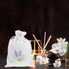 10pcs Refillable Lavender Sachet Bags, Cotton Cloth Drawstring Pouches for Wardrobe Storage, White, 5.51x3.93 Inches, Ideal for Home, Weddings
