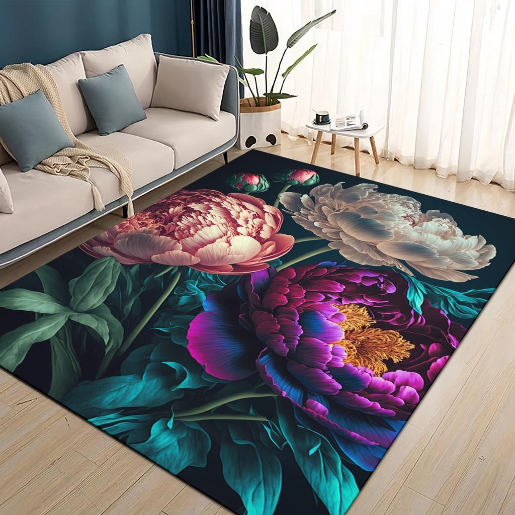 27 Style New Colorful Rose Romantic Flower Love Carpet Rug for Living Room Bedroom Home Sofa Decoration,kids Non-slip Floor Mat