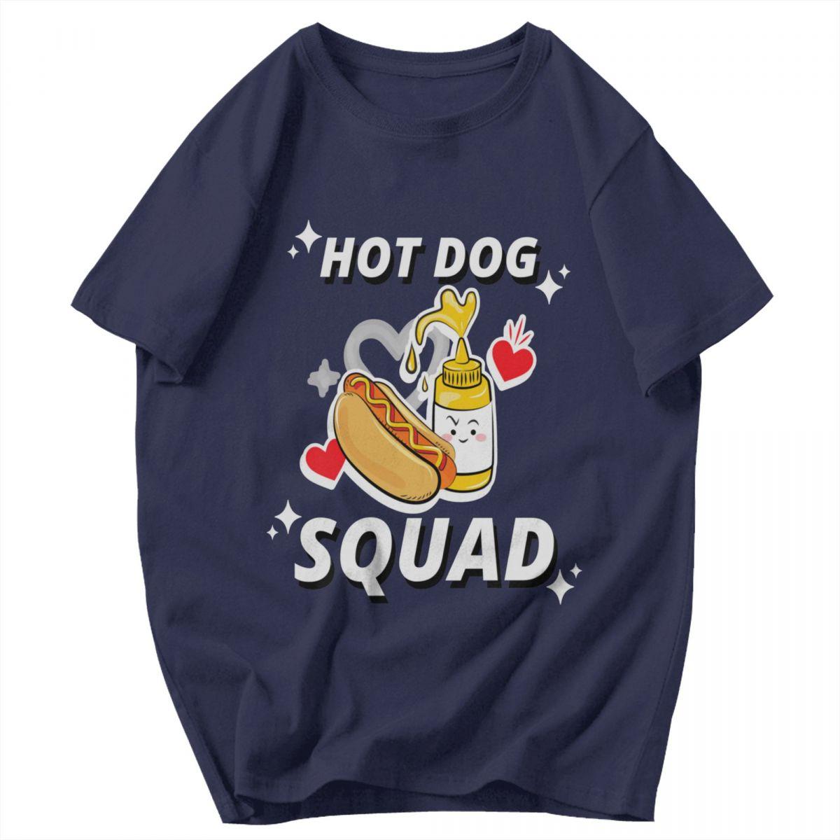 

Чоловіча футболка Hot Dog Squad Крута Хот-дог Смішна Pops Y2K Графічні футболки Унісекс Одяг Футболки 4XL