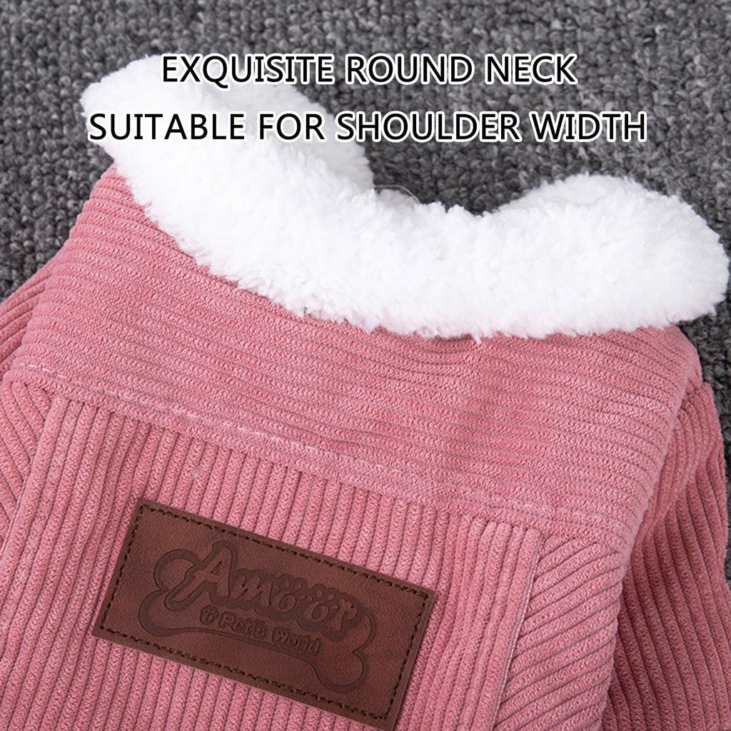 Dog Winter Apparel Furry Coat for Dogs Boy Girl for Indoor and Outdoor Use Thick Coat Clothes Outfit for Pet