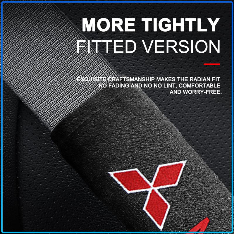 2Pcs Car Safety Belt Shoulder Cover Pad Plush Seat Belt Shoulder For Mitsubishi Lancer Lancer ASX Outlander 2 3 Pajero Mirage Exzos Pajero 4
