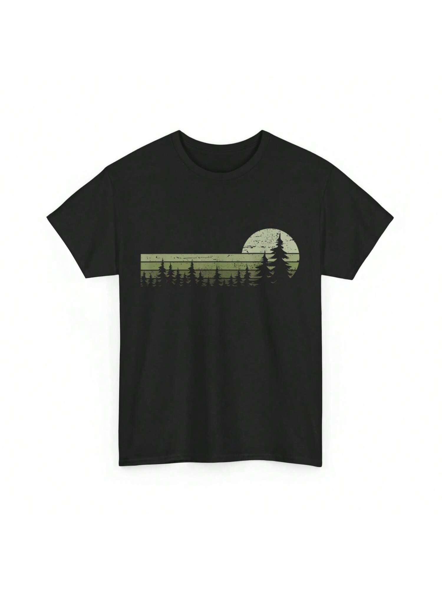 Nature T Shirt Wildlife Lovers Pine Trees S разноцветный