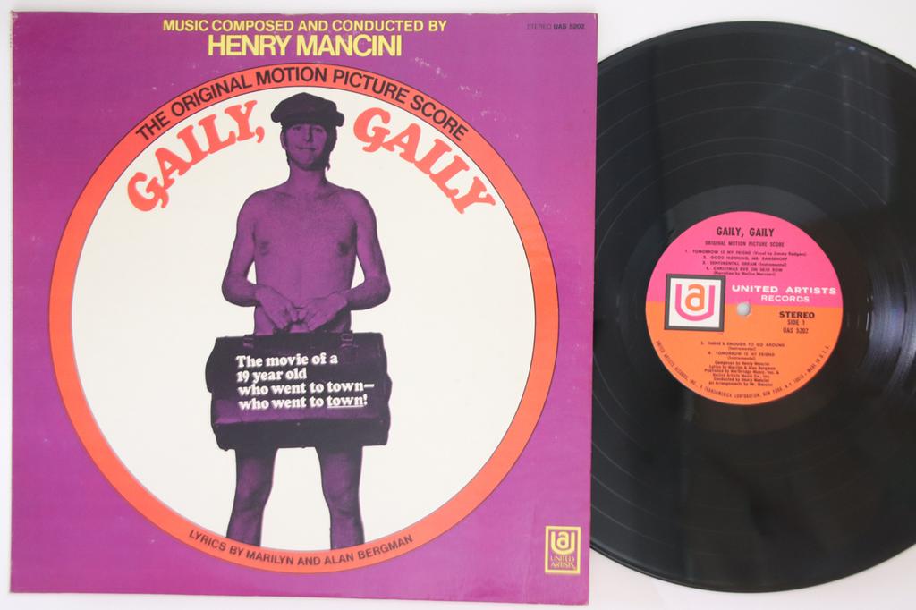LP Record HENRY MANCINI - Gaily Gaily UAS5202 UNITED ARTISTS 1969 US Soundtracks & Musicals Used