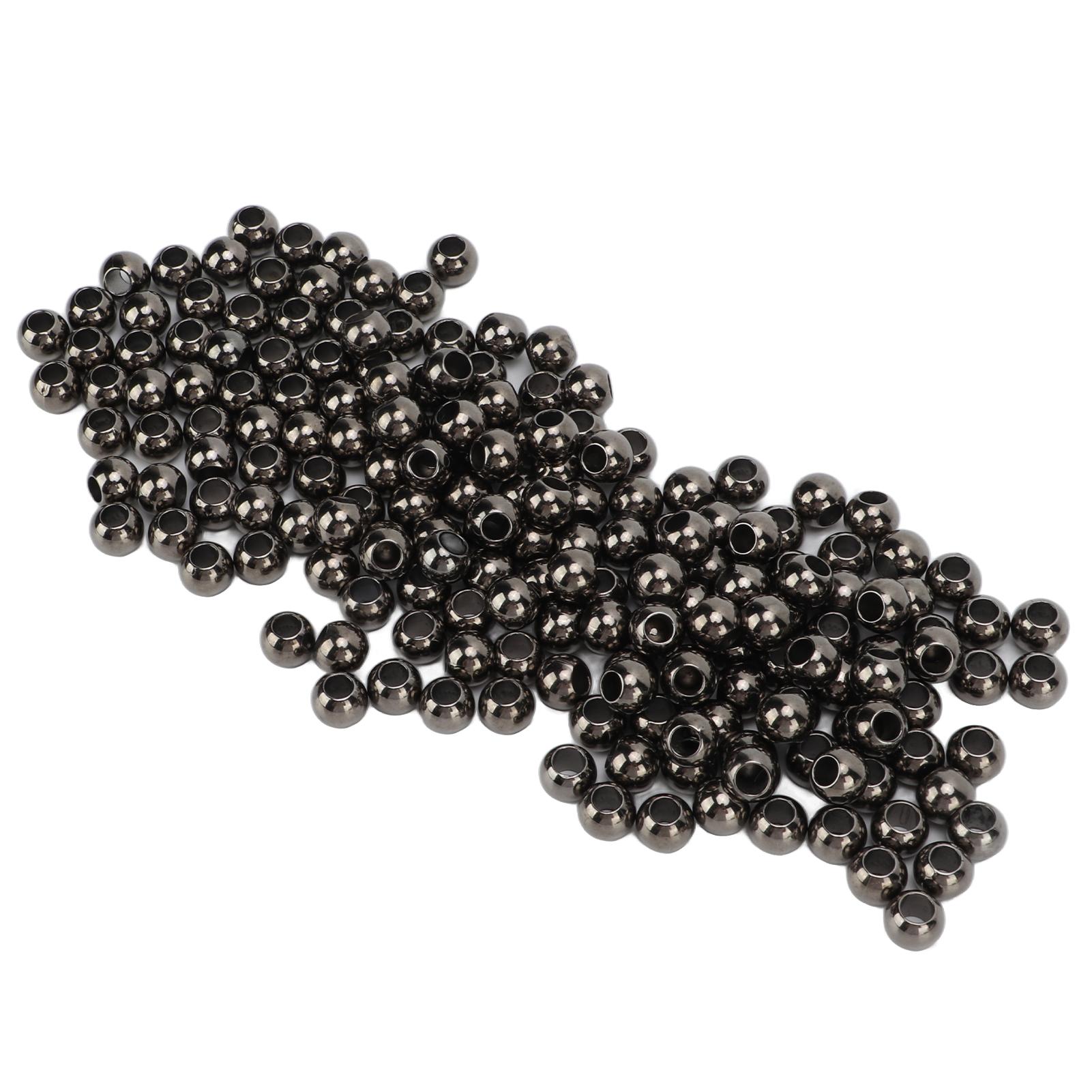 

200 шт. разделительных бусин с большим круглым отверстием 5 мм 0,2 дюйма, отверстие 10 мм 0,4 дюйма, разделительные смоляные украшения для