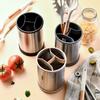 360° Rotation Utensil Holder Multifunctional Storage Bucket Fork Storage Rack Chopsticks Cage Kitchen Accessories Organizer