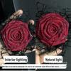 Vintage Dark Red Rose Fabric for DIY Doll Clothes & Ornaments
