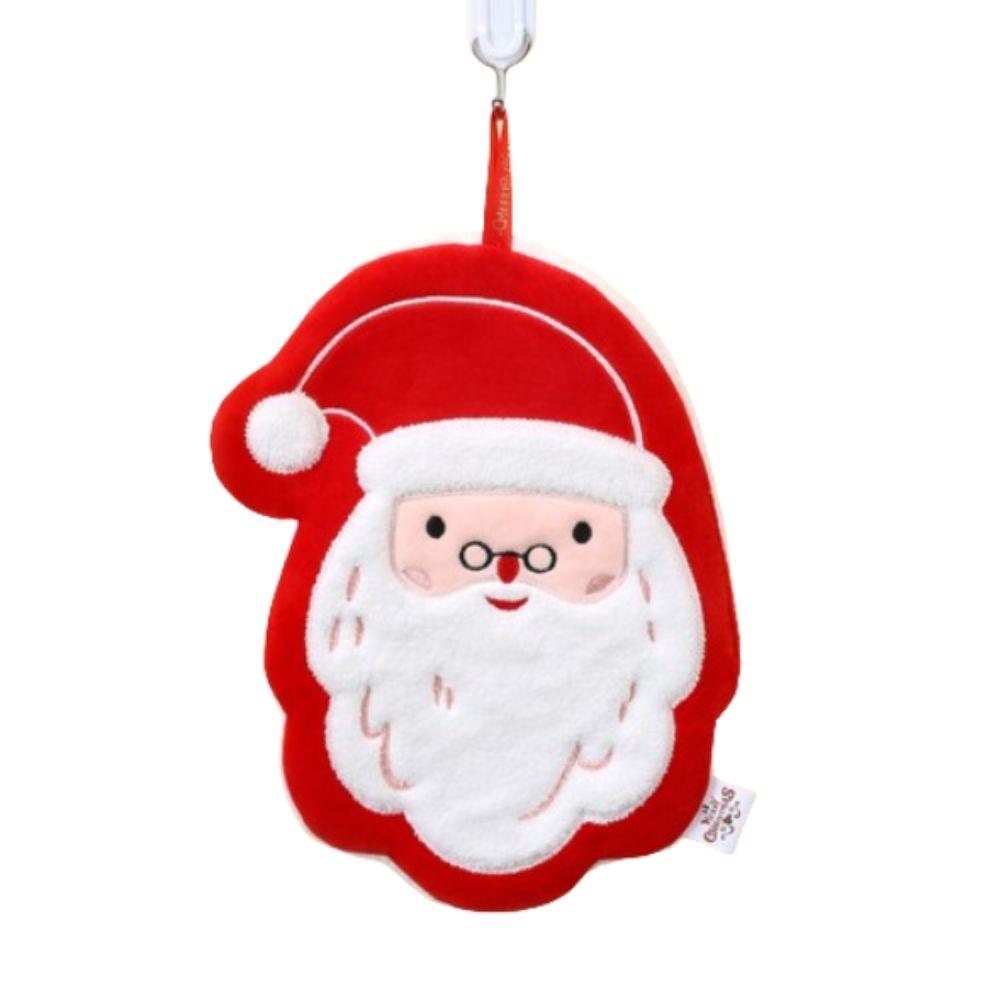 Thickened Christmas Hanging Hand Towels Soft Coral Velvet Plush Hand Towel Cartoon Quick Drying Cleaning Towels