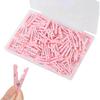 100PCS Baby Shower Clothesp Girl Plastic Mini Clothes P 1.4 Inch Small Pink Clothespin for Baby Shower Games DIY Photos Crafts Party Decorations