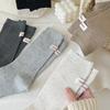 Cotton Middle Tube Socks Heel Label Warm Socks Fashion Knitted Socks  Autumn