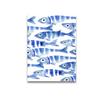 Retro Blue Sardine Canvas Poster Mediterranean Style Sardine Animal Wall Art Prints Ideal Gift for Modern Living Room Home Decor