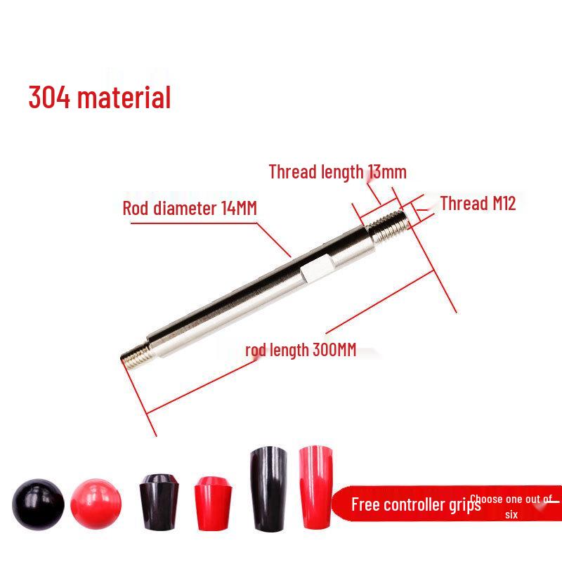 Double-Ended Threaded Stainless Steel Drill Handle Lever