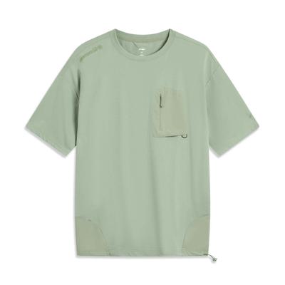 Li Ning CF Atmungsaktives Vielseitiges Locker Geschnittenes Kurzarm-T-Shirt Herren Tops ATSV637-4