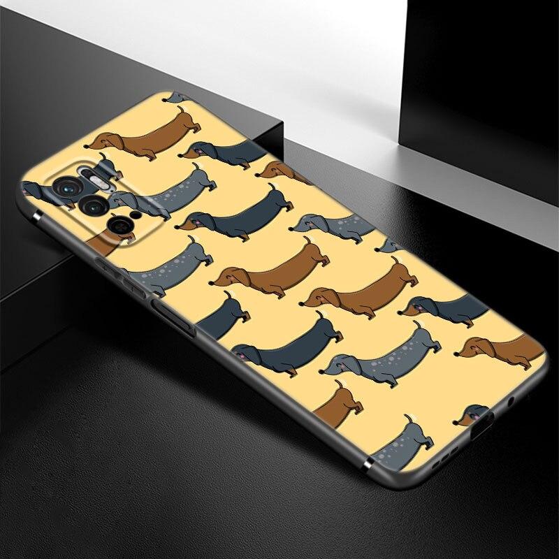 

Чехол для телефона Dachshund Dog Love для Xiaomi Redmi Note 7 8 8T 9 9S 10 10S 10T 11 11S 4G 11E 11T Pro 5G, мягкий черный чехол из ТПУ Note 11 Pro Global