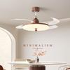 NuFeng Vintage Cream Style 42-inch Invisible Ceiling Fan Light with Tmall Genie