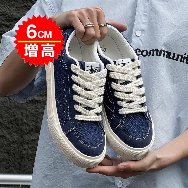 Zichao shoes summer niche denim blue canvas shoes new breathable casual retro board shoes