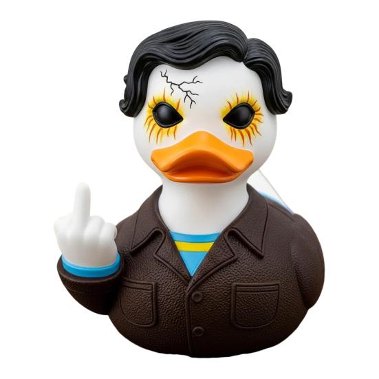 Halloween Middle Finger Duck Spooky Skull Bat Pumpkin Duck Figurine Resin Desktop Ornament for Holiday Home Office Decor