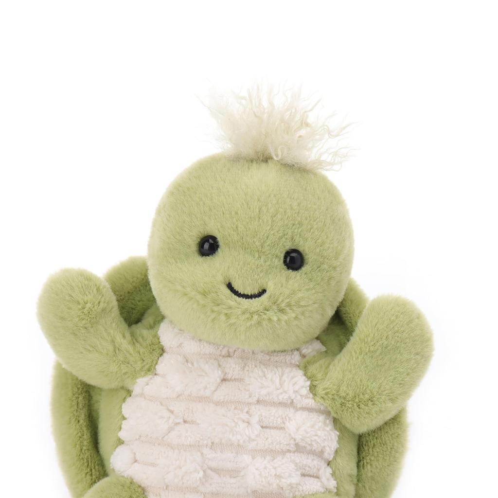 Apricot Lamb Clever Turtle Manman Plush Toy, Soft and Cute, Fluffy Clever Turtle Manman, Suitable for Boys and Girls, 16cm
