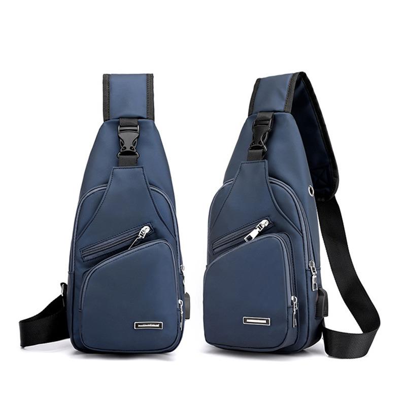 Мужская противоугонная нагрудная сумка, сумки через плечо, сумки-мессенджеры для коротких поездок, мужская кожаная сумка-слинг, сумка через плечо с USB-зарядкой, школьная