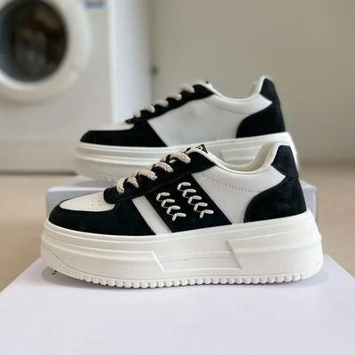 Fashion 2024 New Spring and Autumn Breathable Versatile Korean Style Trendy Board Shoes Thick Sole Big Head Casual Shoe Women's Shoes
