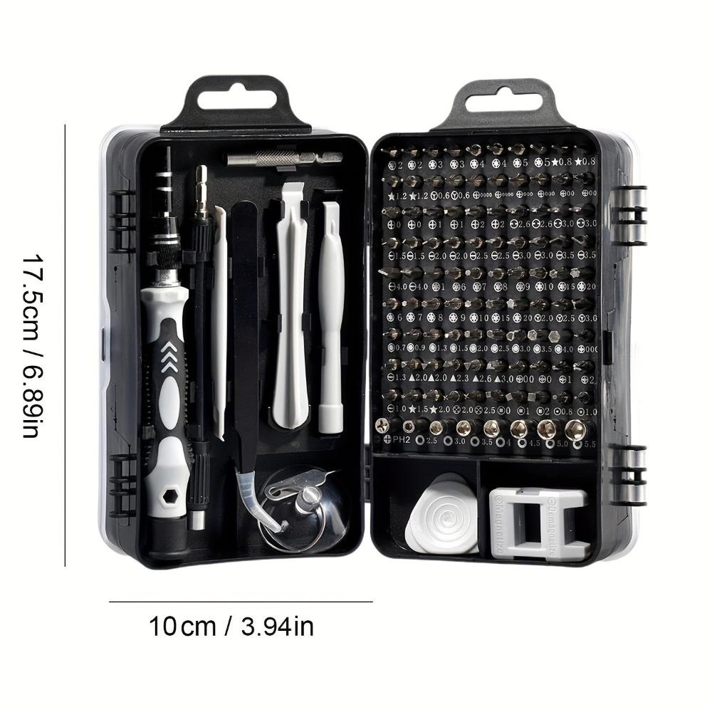 115-in-1 Magnetic Screwdriver Set - Precision Repair Kit for Electronics, Phones, Laptops & Watches, Chrome Vanadium Steel with Anti-Slip Handle