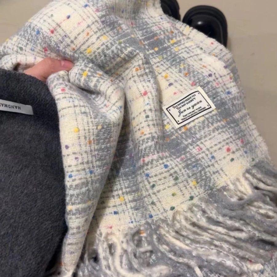 Autumn and Winter Korean Scarf Women's New Fashion Versatile Warm Scarf Holiday Gift for Students and Couples